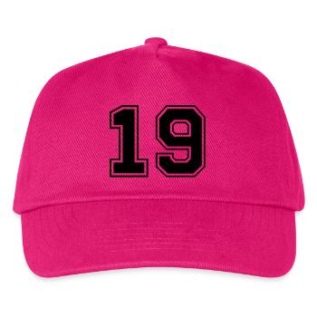 neunzehn - Kids’ Baseball Cap - fuchsia - Front