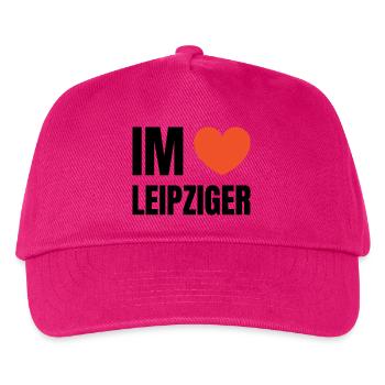 Im herzen Leipziger | Leipzig | I love - Kinder Basecap - Fuchsia - Vorne