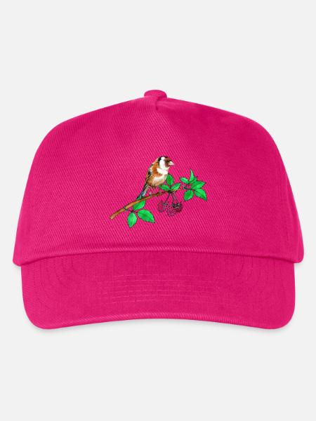 Stieglitz und Himbeere - Kinder Basecap - Fuchsia
