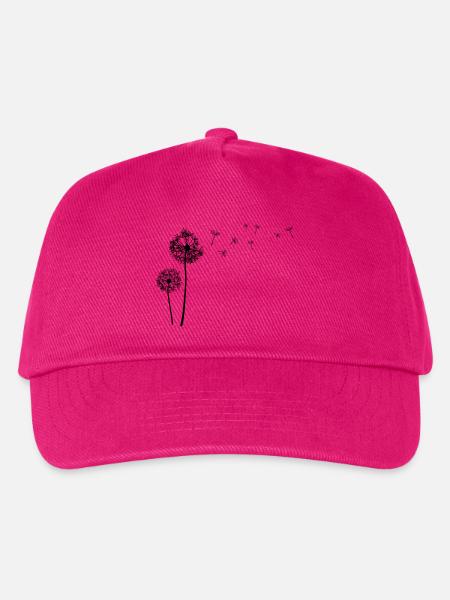 Schöne Pusteblume Löwenzahn Dandelion - Kinder Basecap - Fuchsia