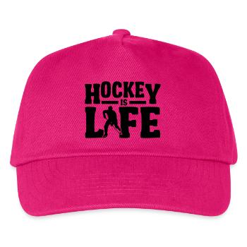 Hockey is Life - Kinder Basecap - Fuchsia - Vorne