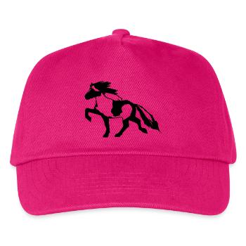Icelandic Horse Tick 7, Pinto Riding Icelandic - Kids’ Baseball Cap - fuchsia - Front