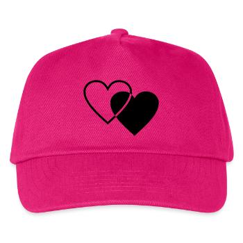 Deux cœurs - Casquette de baseball Enfant - fuchsia - Devant