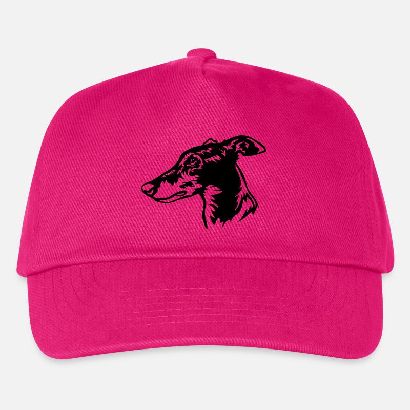 Greyhound Kopf - Kinder Basecap - Fuchsia