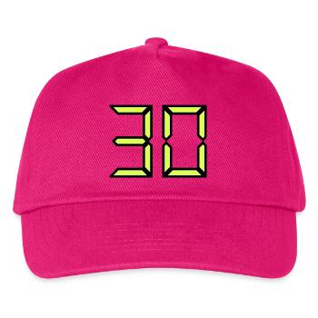 30. 30 YEARS. 30TH ANNIVERSARY. 30 YEARS ANNIVERSARY - Kids’ Baseball Cap - fuchsia - Front