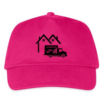 Haus LKW Jalousien - Kinder Basecap - Fuchsia - Vorne