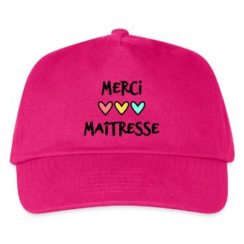 GELIEBTE. VIELEN DANK. DANKE HERRIN - Kinder Basecap - Fuchsia - Vorne