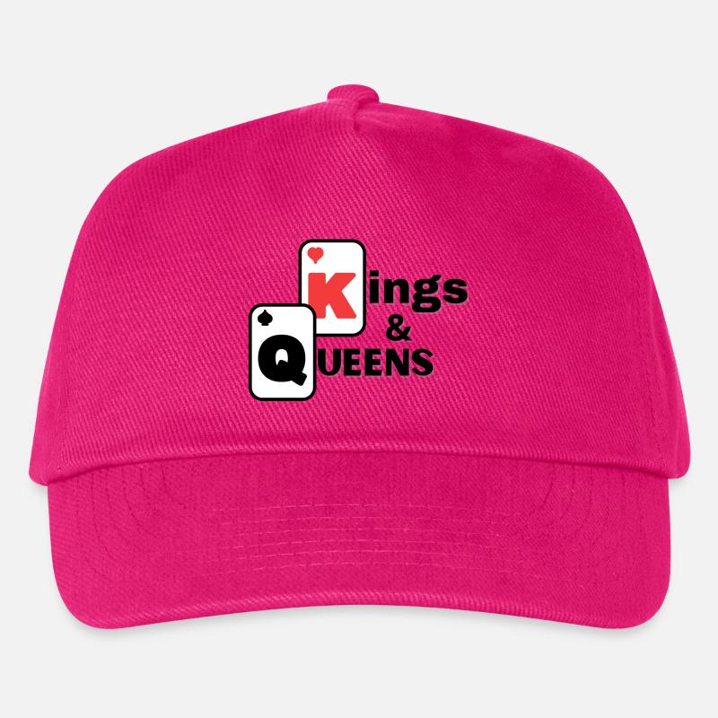 Karten, Poker, Kartenspiele - Kinder Basecap - Fuchsia