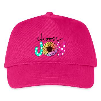 choose joy - Kinder Basecap - Fuchsia - Vorne