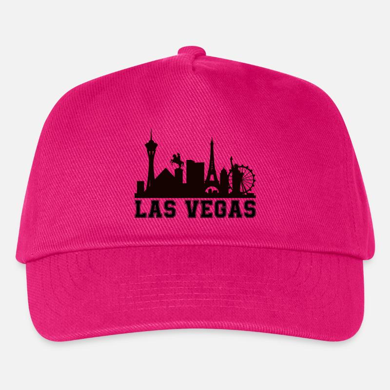 vegas skyline - Kinder Basecap - Fuchsia