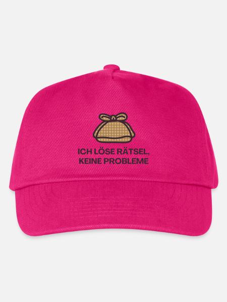 Ich löse Rätsel, keine Probleme - Kinder Basecap - Fuchsia