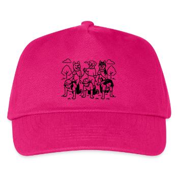 Gassi Gehen Dog Edition dog rules - Kinder Basecap - Fuchsia - Vorne