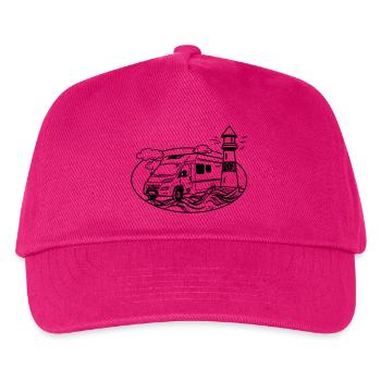 Wohnmobil am Meer  - Kinder Basecap - Fuchsia - Vorne