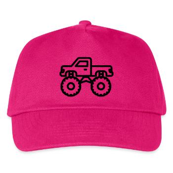 Monstertruck - Kinder Basecap - Fuchsia - Vorne