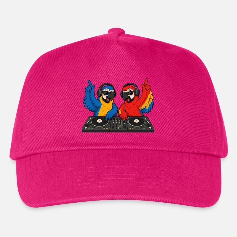 Papageien DJ-Duo - Kinder Basecap - Fuchsia