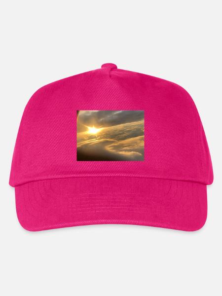 Sonnenlicht über Wolkenmeer - Kinder Basecap - Fuchsia