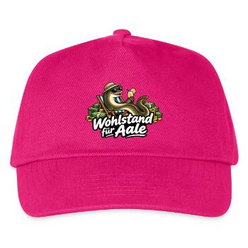 Wohlstand für Aale - Kinder Basecap - Fuchsia - Vorne