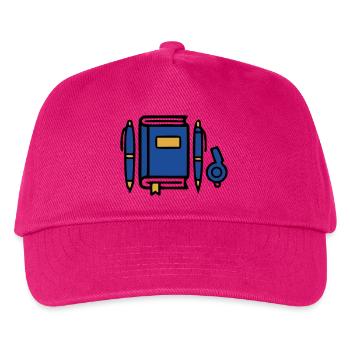 Buch Zeugnis Diplom Icon - Kinder Basecap - Fuchsia - Vorne