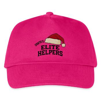 Santa Elite Helpers - Kinder Basecap - Fuchsia - Vorne