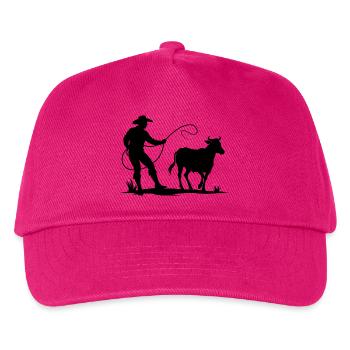 Cowboy-Fangkuh - Kinder Basecap - Fuchsia - Vorne