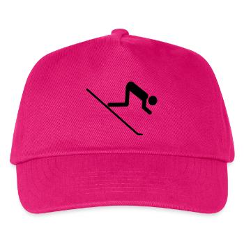 ski - Kinder Basecap - Fuchsia - Vorne