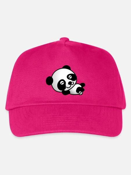 Süßer Panda - Kinder Basecap - Fuchsia