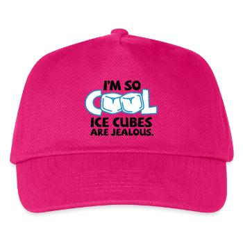 I m so cool, even ice cubes are jealous! - Kids’ Baseball Cap - fuchsia - Front