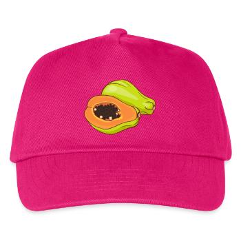 Papaya Melonenbaum Papayabaum - Kinder Basecap - Fuchsia - Vorne