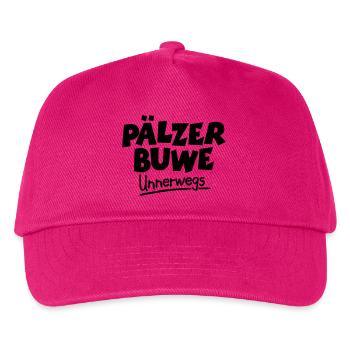 Pälzer Buwe Unnerwegs - Pfälzer Männer auf Tour - Kinder Basecap - Fuchsia - Vorne