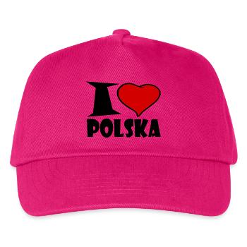 I Love Polska - I love Poland - Kids’ Baseball Cap - fuchsia - Front