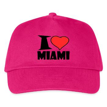 Miami - Kinder Basecap - Fuchsia - Vorne