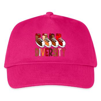 Diversity-Schuhe - Kinder Basecap - Fuchsia - Vorne