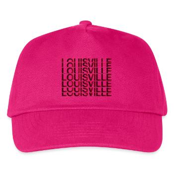 Louisville Grid Neon Schriftbild - Kinder Basecap - Fuchsia - Vorne