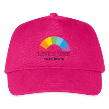 Liebe ist Liebe. Stolz-Monat. - Kinder Basecap - Fuchsia - Vorne
