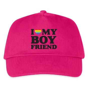 Ich liebe meinen Freund - LGBTQ - Kinder Basecap - Fuchsia - Vorne