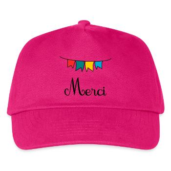 GELIEBTE. VIELEN DANK. DANKE HERRIN - Kinder Basecap - Fuchsia - Vorne