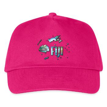 Watercolor Map Fiji - Kids’ Baseball Cap - fuchsia - Front
