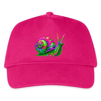 Schnecke - Kinder Basecap - Fuchsia - Vorne