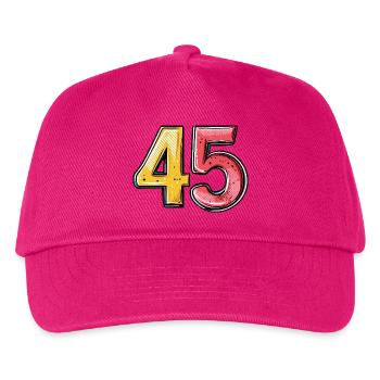 45 Symbole numérique - Casquette de baseball Enfant - fuchsia - Devant