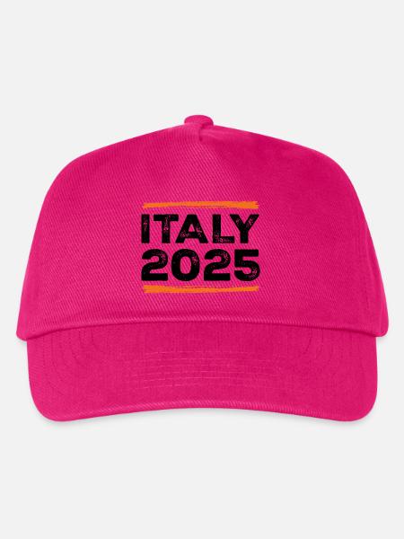 Italien 2025 Spruch - Kinder Basecap - Fuchsia