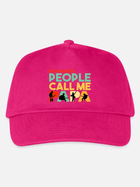Meine Lieblingsleute nennen mich Papa Gitarrist - Kinder Basecap - Fuchsia