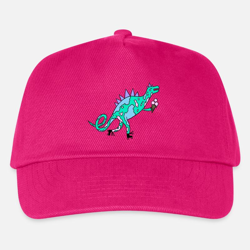 Rollerskates_Dino - Kinder Basecap - Fuchsia