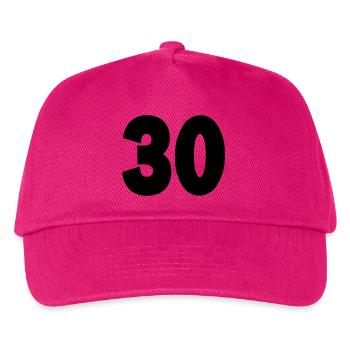 30 - Kids’ Baseball Cap - fuchsia - Front