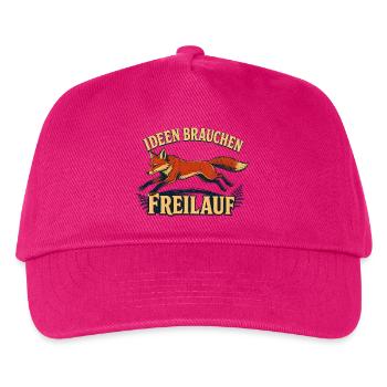Schlaue Füchsen brauchen Freilauf - Kinder Basecap - Fuchsia - Vorne