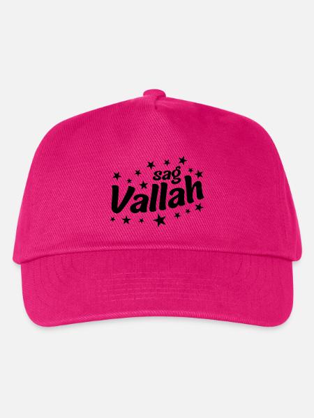 Sag Vallaha Jugendslang Schwur Spruch - Kinder Basecap - Fuchsia
