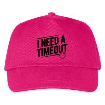 Ich brauche eine Auszeit - Kinder Basecap - Fuchsia - Vorne