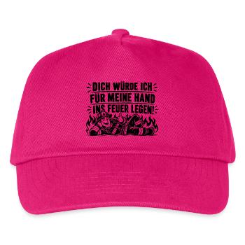 Schwarzer Humor Dich würde ich für meine Hand... - Kinder Basecap - Fuchsia - Vorne
