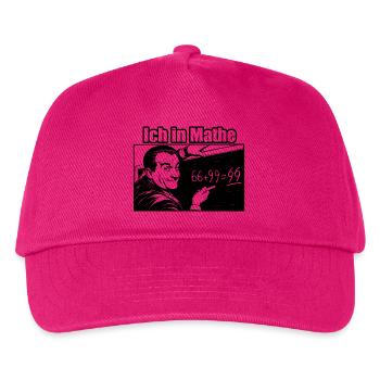 Super lustiges Mathe Design Ich in Mathe - Kinder Basecap - Fuchsia - Vorne