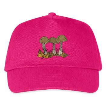 Pilze - Kinder Basecap - Fuchsia - Vorne