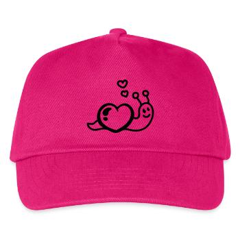 Heart worm - Line - Kids’ Baseball Cap - fuchsia - Front